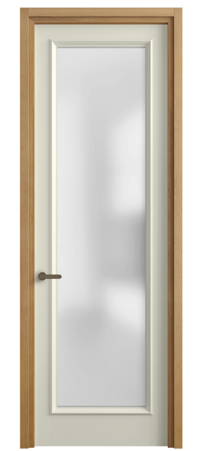 Межкомнатная дверь Charm 6702 Бук молочно-белый Сатинированное стекло Цена 15362900 so'm | Volhovec