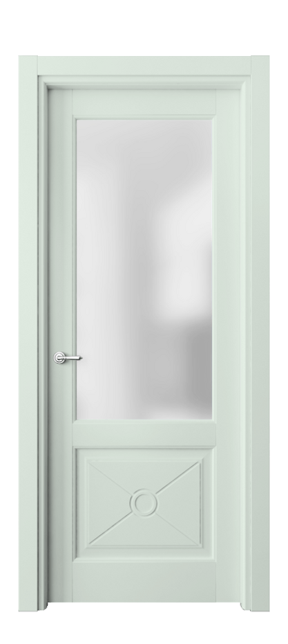 Межкомнатная дверь Toscana Litera 6362 Бук белоснежный Сатинированное стекло Цена 21196390 so'm | Volhovec