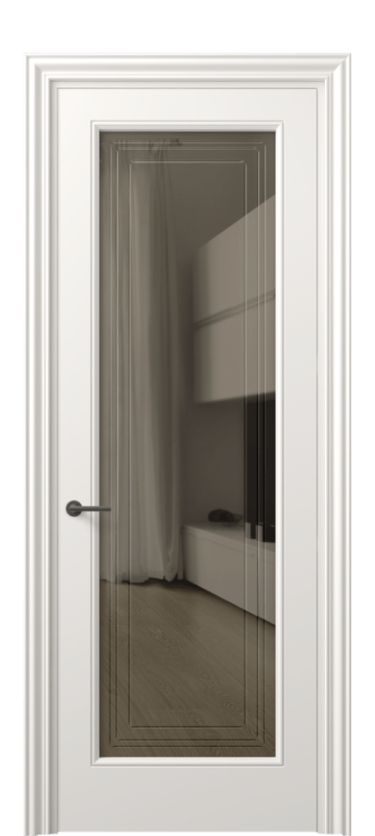 Дверь межкомнатная Mascot 8400 Матовый пудровый белый Прозрачное бронзовое стекло с гравировкой "Грани", триплекс, 7 мм Фигурный наличник МПБЛ Цена 90390 сом Наличники уже входят в базовый комплект. Фабрика дверей Волховец 8 (800) 551 43 19 Межкомнатная дверь Mascot 8400 Матовый пудровый белый Прозрачное бронзовое стекло с гравировкой "Грани", триплекс, 7 мм Цена 90390 сом | Volhovec