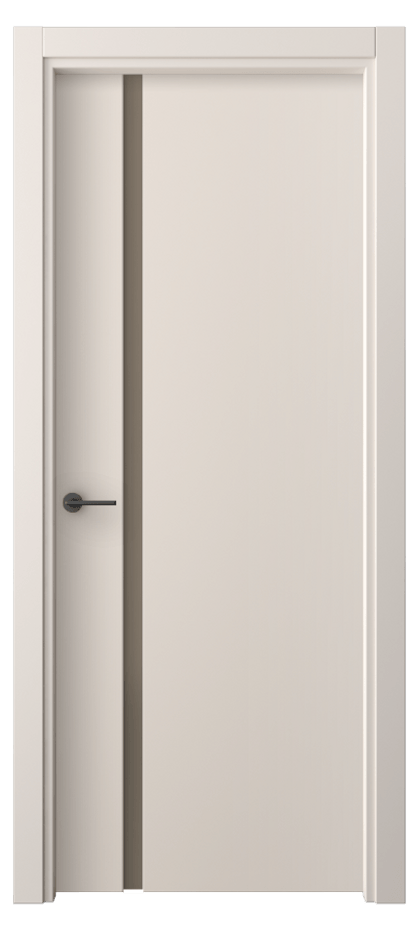 Межкомнатная дверь Freedom 4222 ПЭТ пудровый бежевый Сатинированное бронзовое стекло, триплекс Цена 30799 ₽ | Volhovec