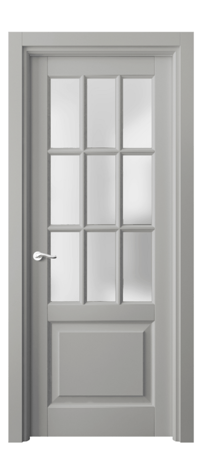 Межкомнатная дверь Lignum 0748 Бук нейтральный серый Сатинированное стекло Цена 17993720 so'm | Volhovec