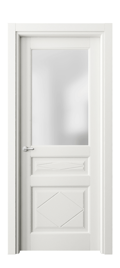 Межкомнатная дверь Toscana Rombo 6344 Бук серый Сатинированное стекло Цена 76319 ₽ | Volhovec