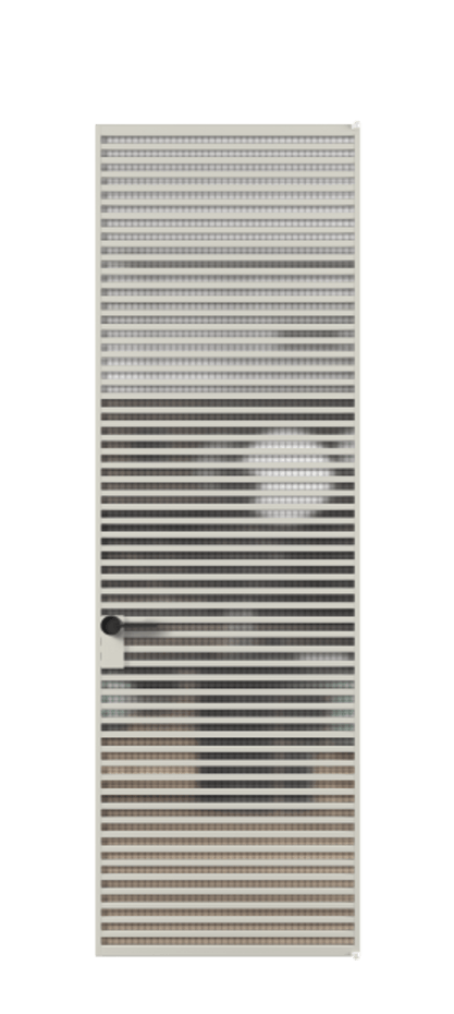 Алюминиевая дверь АЛПЛ040.07 Алюминий тёплый серый Декоративное стекло с сеткой "Mesh silver", триплекс Цена 291040  | Volhovec