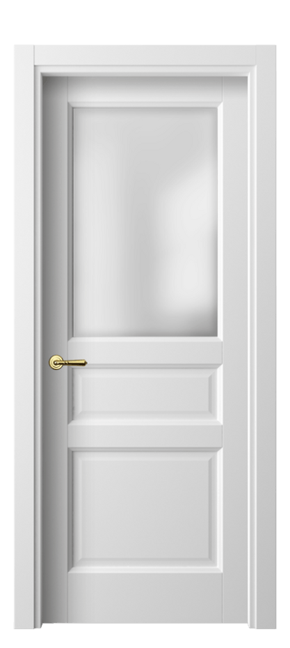 Межкомнатная дверь Galant 1432 Белый шёлк Сатинированное стекло Цена 27359 ₽ | Volhovec