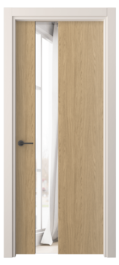 Межкомнатная дверь Freedom 4224 Жемчужный дуб Двустороннее зеркало, триплекс Цена 34239 ₽ | Volhovec