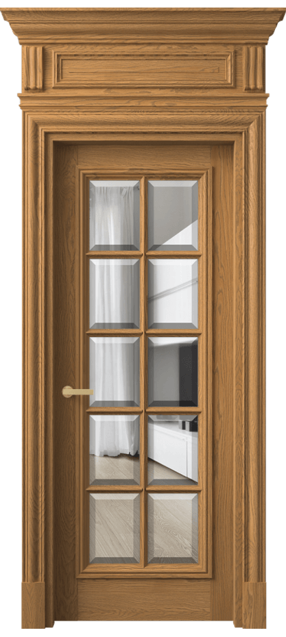 Дверь межкомнатная Antique 7310 Дуб солнечный матовый Прозрачное стекло с фацетом, 6 мм КЭП + Объёмный фриз + Карниз ДСЛ.М Цена 223095 ₽ Наличники уже входят в базовый комплект. Фабрика дверей Волховец 8 (800) 551 43 19 Межкомнатная дверь Antique 7310 Дуб солнечный матовый Прозрачное стекло с фацетом, 6 мм Цена 223095 ₽ | Volhovec