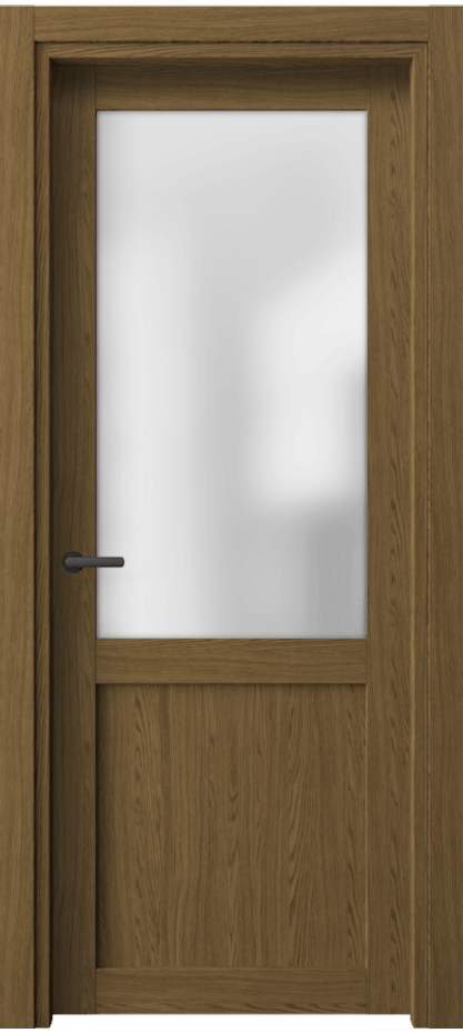Межкомнатная дверь Нео 2122 Торфяной дуб Сатинированное стекло Цена 27749 ₽ | Volhovec