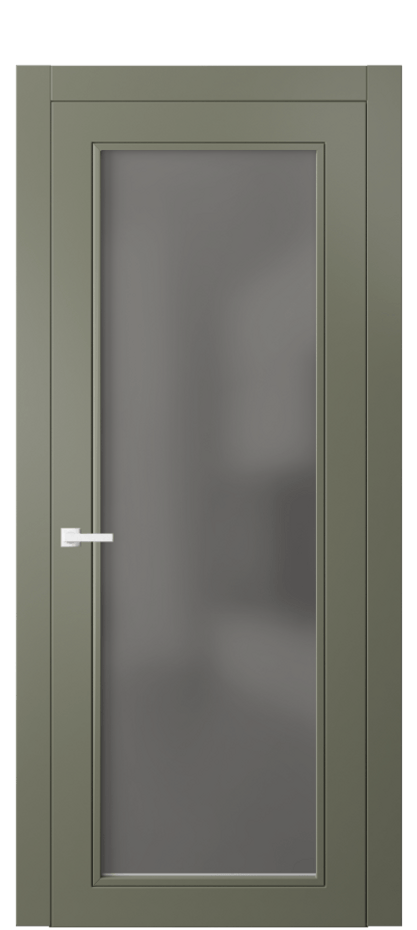Дверь межкомнатная Neo Classic 8000 Матовый оливковый тёмный Сатинированное серое стекло, триплекс Гладкий компланарный наличник МОТ Цена 74699 ₽ Наличники уже входят в базовый комплект. Фабрика дверей Волховец 8 (800) 551 43 19 Межкомнатная дверь Neo Classic 8000 Матовый оливковый тёмный Сатинированное серое стекло, триплекс Цена 74699 ₽ | Volhovec