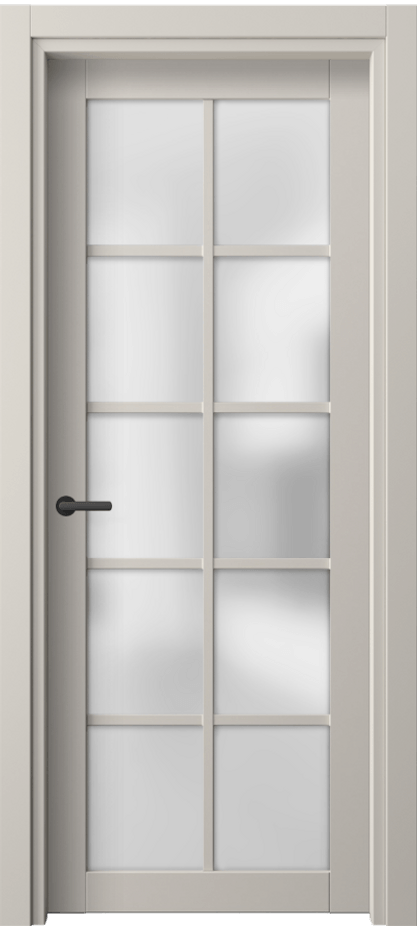 Межкомнатная дверь Neo 2106 ПЭТ светло-серый Сатинированное стекло Цена 5813720 so'm | Volhovec