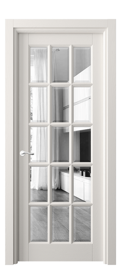 Дверь межкомнатная Лигнум 0708 Дуб пудровый белый Двустороннее зеркало с фацетом, триплекс Гладкий наличник ДПБЛ Цена 163199 ₽ Наличники уже входят в базовый комплект. Фабрика дверей Волховец 8 (800) 551 43 19 Межкомнатная дверь Лигнум 0708 Дуб пудровый белый Двустороннее зеркало с фацетом, триплекс Цена 163199 ₽ | Volhovec