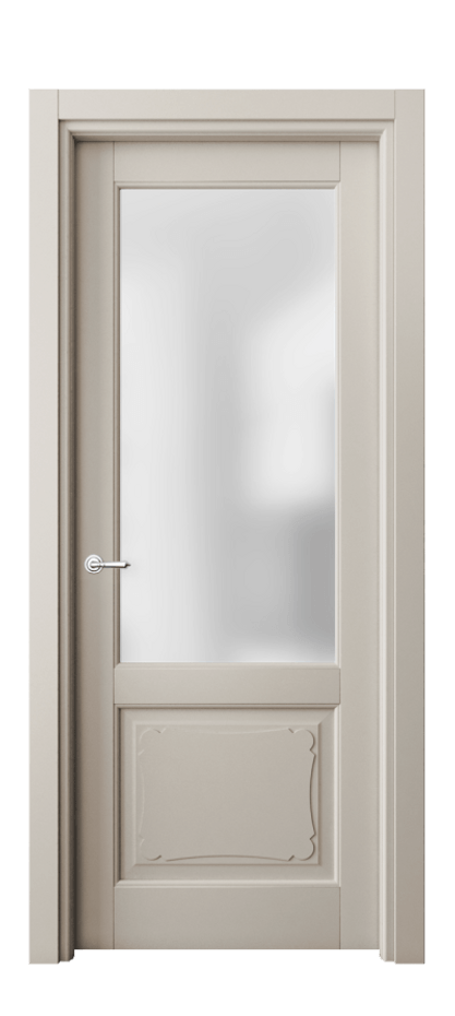 Межкомнатная дверь Toscana Elegante 6322 Бук светло-бежевый Сатинированное стекло Цена 73439 ₽ | Volhovec