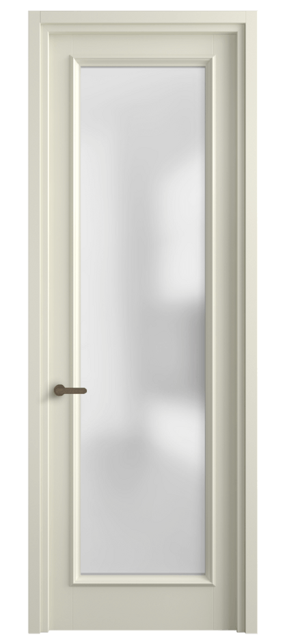 Межкомнатная дверь Шарм 6702 Матовый молочно-белый Сатинированное стекло Цена 4890 AZE | Volhovec