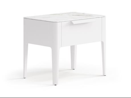 Мебель Тумба прикроватная Piega 1 ящик. Цвет Матовый пудровый белый. Материал Гладкая эмаль. Коллекция Тумба прикроватная Piega 1 ящик. Фото. Мебель Тумба прикроватная Piega 1 ящик. Цвет Матовый пудровый белый. Материал Гладкая эмаль. Коллекция Тумба прикроватная Piega 1 ящик. Картинка.