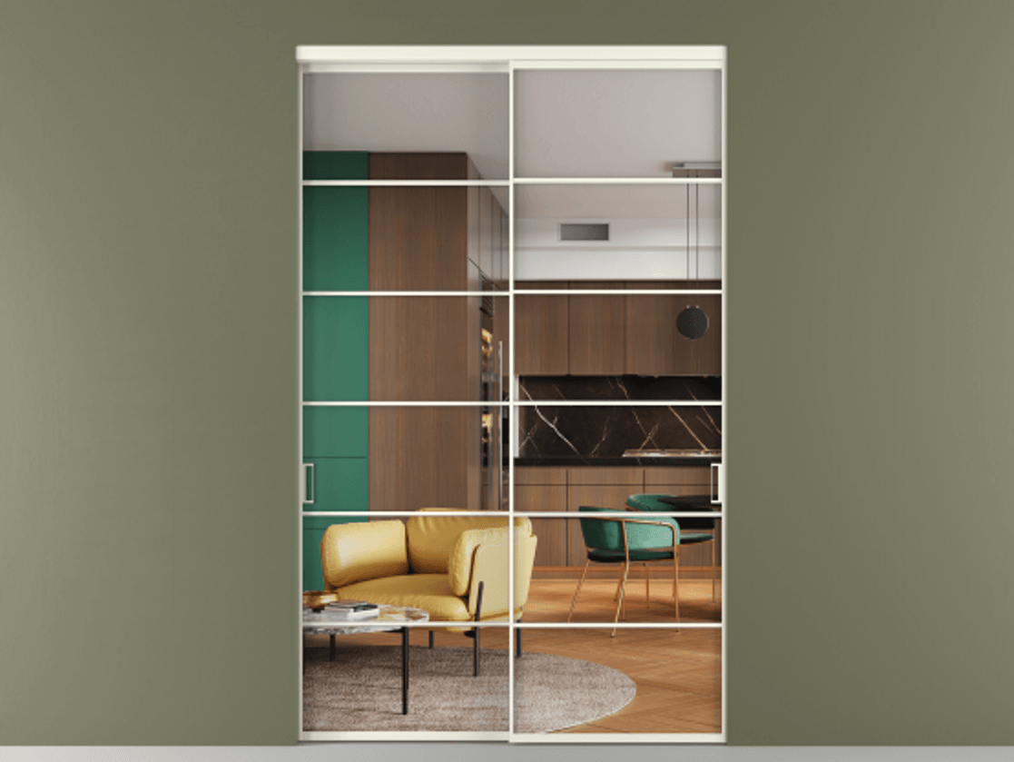 Перегородка Formato внутри проёма 2 створки АЛПР 040.04 Алюминий жемчужный Прозрачное стекло "Crystal Vision", калёное. Цена 493900 ₽ 1. Полотно 2 шт. (800/2100 мм)
2. Комплект установки раздвижной системы
3. Базовый комплект фурнитуры
4.Ручка RONDO. Фабрика дверей Волховец 8 (800) 551 43 19 Перегородка Formato внутри проёма 2 створки АЛПР 040.04 Алюминий жемчужный Прозрачное стекло "Crystal Vision", калёное Цена 493900 ₽ | Volhovec