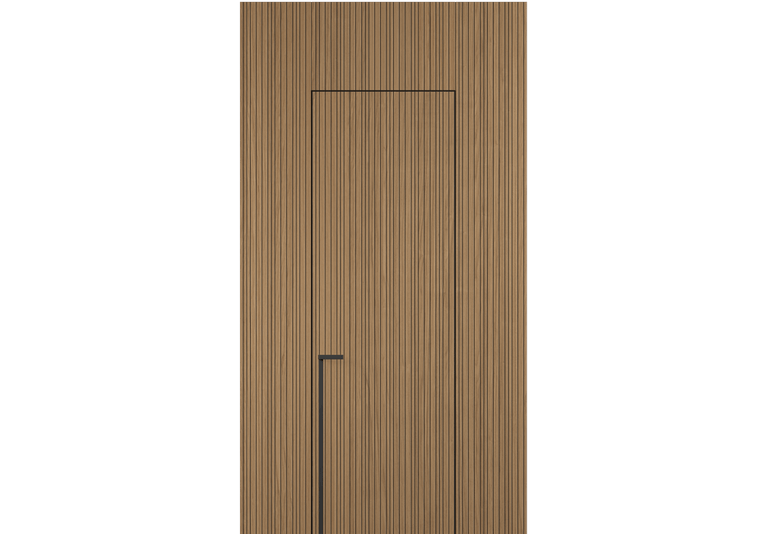 Панели для отделки стен Стеновая панель Фрезерованные Дуб миндальный матовый рифт. Цвет Дуб миндальный матовый рифт. Материал Радиальный шпон Naturwood. Коллекция Фрезерованные. Картинка.