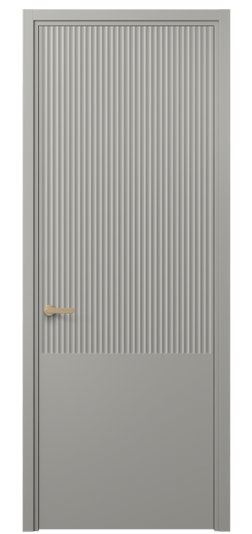 Дверь межкомнатная 8646 МНСР . Цвет Матовый нейтральный серый. Материал Гладкая эмаль. Коллекция Альба. Картинка.
