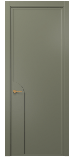 Дверь межкомнатная 8605 МОТ . Цвет Матовый оливковый тёмный. Материал Гладкая эмаль. Коллекция Frame. Картинка.