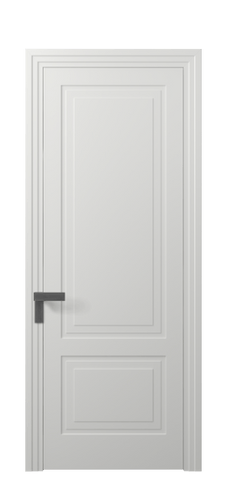 Дверь межкомнатная АКП 8351 МССР. Цвет Матовый светло-серый. Материал Гладкая эмаль. Коллекция Rocca. Картинка.