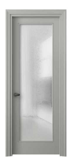 Дверь межкомнатная 8502 МНСР ЛЕД. Цвет Матовый нейтральный серый. Материал Гладкая эмаль. Коллекция Esse. Картинка.