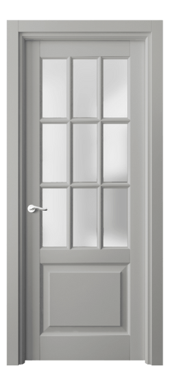 Дверь межкомнатная 0748 БНСР САТ. Цвет Бук нейтральный серый. Материал Массив бука эмаль. Коллекция Lignum. Картинка.