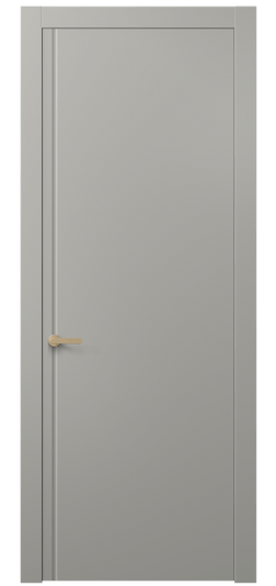 Дверь межкомнатная 8644 МНСР . Цвет Матовый нейтральный серый. Материал Гладкая эмаль. Коллекция Альба. Картинка.