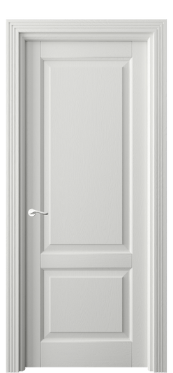 Дверь межкомнатная 0741 ДССР. Цвет Дуб светло-серый. Материал Массив дуба эмаль. Коллекция Lignum. Картинка.