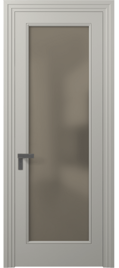 Дверь межкомнатная 8300 МТСР БР САТ. Цвет Матовый тёплый серый. Материал Гладкая эмаль. Коллекция Рокка. Картинка.