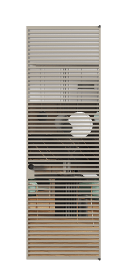 Межкомнатная дверь АЛПЛ040.06 Crystalvision АБСК. Цвет Алюминий бисквитный. Материал Алюминий в эмали. Коллекция Formato. Фото. Дверь межкомнатная АЛПЛ040.06 Crystalvision АБСК. Цвет Алюминий бисквитный. Материал Алюминий в эмали. Коллекция Formato. Картинка.