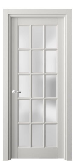 Дверь межкомнатная 0708 ДСР САТ. Цвет Дуб серая эмаль. Материал Массив дуба эмаль. Коллекция Lignum. Картинка.