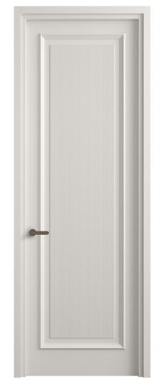 Дверь межкомнатная 6711 МПБЛ. Цвет Матовый пудровый белый. Материал Гладкая эмаль. Коллекция Шарм. Картинка.