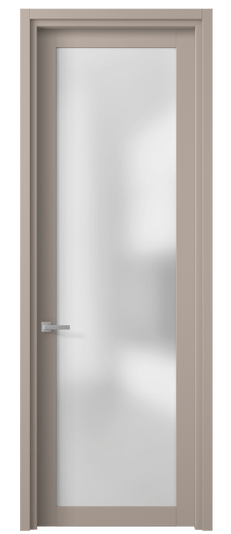 Дверь межкомнатная 2102 ПЭСК САТ. Цвет ПЭТ серо-коричневый . Материал ПЭТ. Коллекция Planum. Картинка.