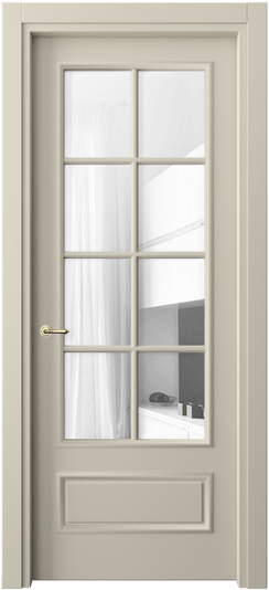 Межкомнатная дверь 8112 МБСР ПРОЗ. Цвет Матовый бежево-серый. Материал Гладкая эмаль. Коллекция Paris. Фото. Дверь межкомнатная 8112 МБСР ПРОЗ. Цвет Матовый бежево-серый. Материал Гладкая эмаль. Коллекция Paris. Картинка.