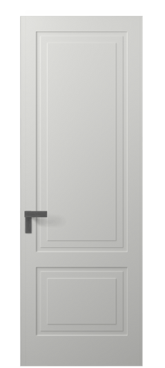 Дверь межкомнатная АКП 8351 МССР. Цвет Матовый светло-серый. Материал Гладкая эмаль. Коллекция Rocca. Картинка.