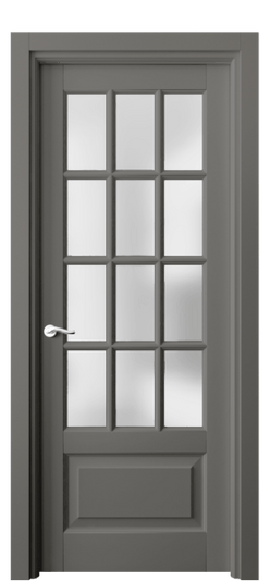 Дверь межкомнатная 0728 БКЛС САТ. Цвет Бук классический серый. Материал Массив бука эмаль. Коллекция Lignum. Картинка.