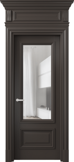 Дверь межкомнатная 7306 МАН Moru. Цвет Матовый антрацит. Материал Гладкая эмаль. Коллекция Антик. Картинка.