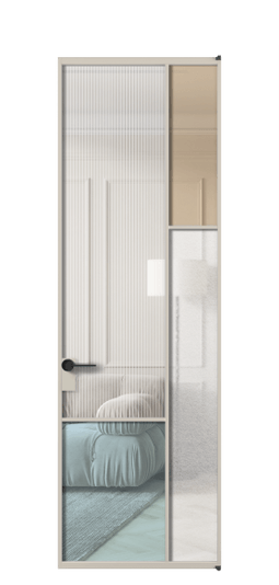 Межкомнатная дверь АЛПЛ041.12 АСБЖ 4 стекла. Цвет Алюминий светло-бежевый. Материал Алюминий в эмали. Коллекция Mosaic. Фото. Дверь межкомнатная АЛПЛ041.12 АСБЖ 4 стекла. Цвет Алюминий светло-бежевый. Материал Алюминий в эмали. Коллекция Mosaic. Картинка.