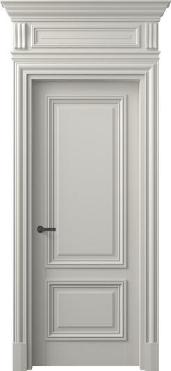 Дверь межкомнатная 7303 БТСР. Цвет Бук тёплый серый. Материал Массив бука эмаль. Коллекция Antique. Картинка.