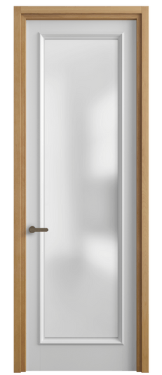 Дверь межкомнатная 6702 ББЛ САТ. Цвет Бук белоснежный. Материал Массив бука эмаль. Коллекция Charm. Картинка.