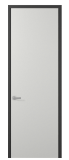 Дверь межкомнатная 0010 МССР. Цвет Матовый светло-серый. Материал Гладкая эмаль. Коллекция Planum. Картинка.