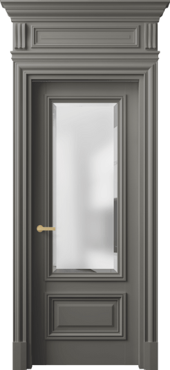 Дверь межкомнатная 7306 БКЛС САТ-Ф. Цвет Бук классический серый. Материал Массив бука эмаль. Коллекция Antique. Картинка.