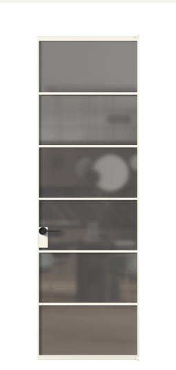 Межкомнатная дверь АЛПЛ040.04 АПБЛ Серый сатин триплекс. Цвет Алюминий пудровый белый. Материал Алюминий в эмали. Коллекция Formato. Фото. Дверь межкомнатная АЛПЛ040.04 АПБЛ Серый сатин триплекс. Цвет Алюминий пудровый белый. Материал Алюминий в эмали. Коллекция Formato. Картинка.