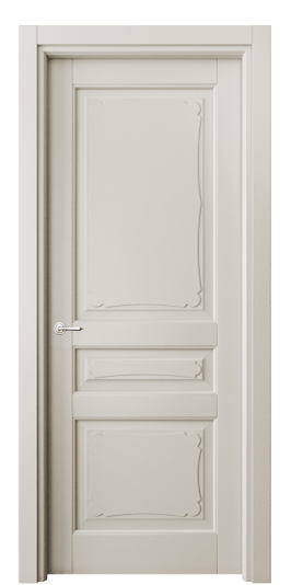 Дверь межкомнатная 6325 БОС. Цвет Бук облачный серый. Материал Массив бука эмаль. Коллекция Toscana Elegante. Картинка.