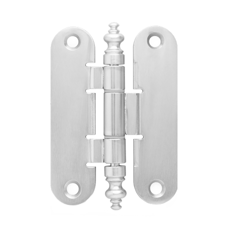 Фурнитура для дверей Карточная петля классик. Цвет Матовый хром. Коллекция Карточная петля классик. Картинка.
