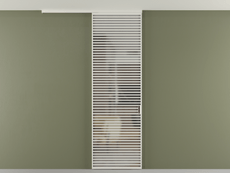 Перегородка Formato вдоль стены на потолок 1 створка