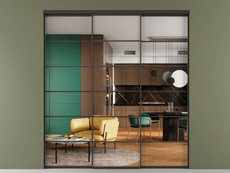 Перегородка Formato внутри проёма 3 створки