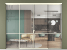 Перегородка Формато внутри проёма 4 створки