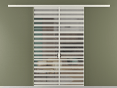 Перегородка Formato вдоль стены 2 створки