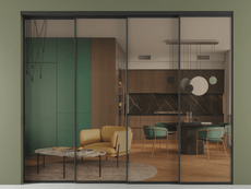 Перегородка Formato внутри проёма телескопик синхро 3