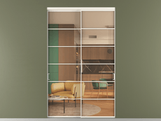 Перегородка Formato внутри проёма двустворчатая