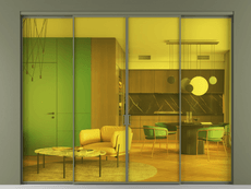 Перегородка Формато внутри проёма 4 створки